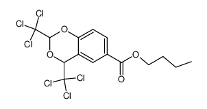 n-butyl 2,4-bis(trichloromethyl)benzo[1,3]dioxin-6-carboxylate Structure