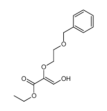 ethyl 3-hydroxy-2-(2-phenylmethoxyethoxy)prop-2-enoate结构式