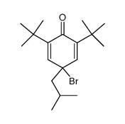 4-Bromo-2,6-di-tert-butyl-4-isobutyl-cyclohexa-2,5-dienone结构式