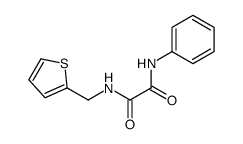 N'-phenyl-N-(thiophen-2-ylmethyl)oxamide结构式