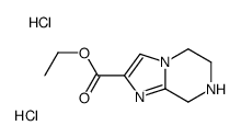 Ethyl 5,6,7,8-tetrahydroimidazo[1,2-a]pyrazine-2-carboxylate dihydrochloride结构式