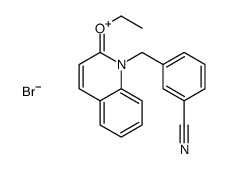 3-[(2-ethoxyquinolin-1-ium-1-yl)methyl]benzonitrile,bromide结构式