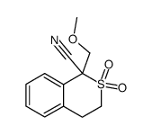 1-methoxymethyl-2,2-dioxo-2λ6-isothiochroman-1-carbonitrile Structure