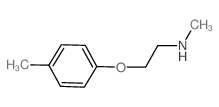 N-甲基-2-(4-甲基苯氧基)-1-乙胺结构式