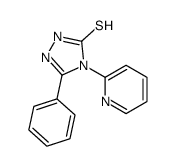 3-phenyl-4-pyridin-2-yl-1H-1,2,4-triazole-5-thione结构式