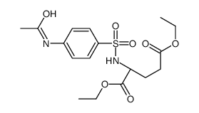 diethyl (2S)-2-[(4-acetamidophenyl)sulfonylamino]pentanedioate结构式
