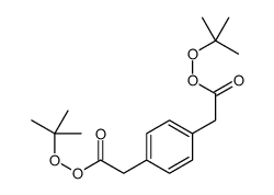 tert-butyl 2-[4-(2-tert-butylperoxy-2-oxoethyl)phenyl]ethaneperoxoate Structure