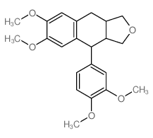 4-(3,4-dimethoxyphenyl)-6,7-dimethoxy-1,3,3a,4,9,9a-hexahydrobenzo[f][2]benzofuran Structure