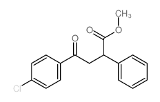 Benzenebutanoic acid,4-chloro-g-oxo-a-phenyl-, methyl ester结构式