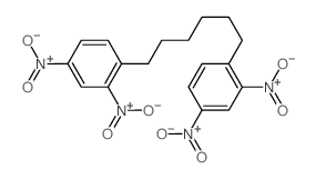 1-[6-(2,4-dinitrophenyl)hexyl]-2,4-dinitro-benzene结构式