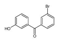 (3-bromophenyl)-(3-hydroxyphenyl)methanone Structure