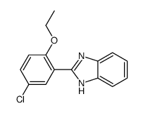 2-(5-chloro-2-ethoxyphenyl)-1H-benzimidazole结构式