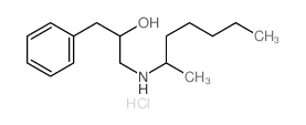 1-(heptan-2-ylamino)-3-phenyl-propan-2-ol结构式