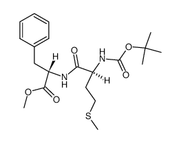 Boc-L-Met-L-Phe-OMe结构式