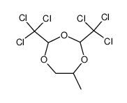 2,4-bis-trichloromethyl-6-methyl-[1,3,5]trioxepane结构式