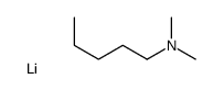 N,N-dimethylpentan-1-amine,lithium Structure