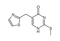 5-[2]Thiazolylmethyl-2-methylthio-4-pyrimidon Structure