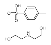 bis(2-hydroxyethyl)ammonium toluene-p-sulphonate Structure
