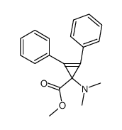 Methyl-1,2-diphenyl-3-dimethylamino-3-cyclopropencarboxylat结构式