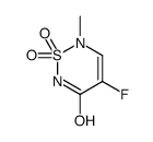 4-fluoro-6-methyl-1,1-dioxo-1,2,6-thiadiazin-3-one Structure