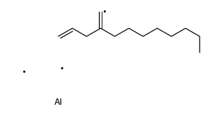 dimethyl(2-prop-2-enyldec-1-enyl)alumane结构式