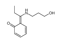 6-[1-(3-hydroxypropylamino)propylidene]cyclohexa-2,4-dien-1-one结构式