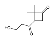 3-(3-hydroxypropanoyl)-2,2-dimethylcyclobutan-1-one Structure