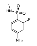 4-amino-2-fluoro-N-methylbenzenesulfonamide结构式
