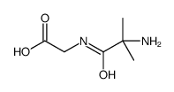 2-[(2-amino-2-methylpropanoyl)amino]acetic acid结构式