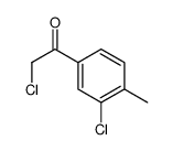 Ethanone, 2-chloro-1-(3-chloro-4-methylphenyl)- (9CI) picture