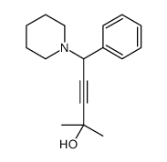 2-methyl-5-phenyl-5-piperidin-1-ylpent-3-yn-2-ol Structure