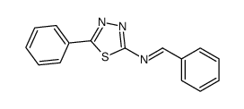 1-phenyl-N-(5-phenyl-1,3,4-thiadiazol-2-yl)methanimine结构式