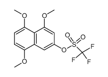 4,5,8-trimethoxynaphthalen-2-yl trifluoromethanesulfonate结构式