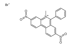 5-methyl-3,8-dinitro-6-phenylphenanthridinium bromide Structure