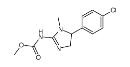 1-methyl-4,5-dihydro-5-(4-chlorophenyl)-2-methoxycarbonylaminoimidazole结构式