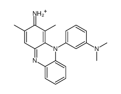 10-[3-(dimethylamino)phenyl]-1,3-dimethylphenazin-10-ium-2-amine结构式