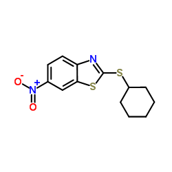 2-(Cyclohexylsulfanyl)-6-nitro-1,3-benzothiazole Structure