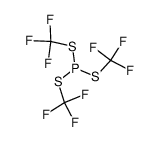 tris(trifluoromethylsulfanyl)phosphine Structure