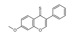 7-methoxy-3-phenylchromene-4-thione结构式