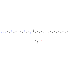 N-[2-[[2-[[2-[(2-aminoethyl)amino]ethyl]amino]ethyl]amino]ethyl]stearamide monoacetate结构式