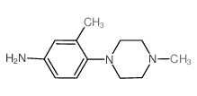 3-Methyl-4-(4-methyl-1-piperazinyl)aniline structure