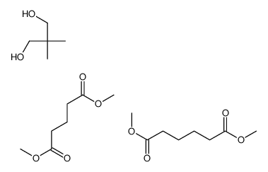 dimethyl hexanedioate,dimethyl pentanedioate,2,2-dimethylpropane-1,3-diol结构式