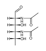 2,4-Bis(acetylamino)-2,4,6-trideoxy-D-galactose结构式