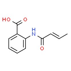 Benzoic acid, 2-[[(2E)-1-oxo-2-butenyl]amino]- (9CI)结构式