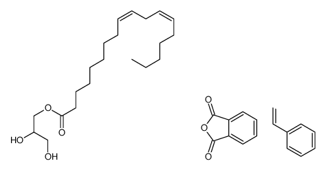 2-benzofuran-1,3-dione,2,3-dihydroxypropyl (9Z,12Z)-octadeca-9,12-dienoate,styrene Structure