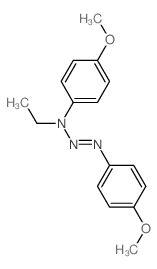 N-ethyl-4-methoxy-N-(4-methoxyphenyl)diazenyl-aniline Structure