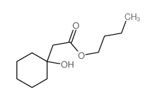 Cyclohexaneacetic acid, 1-hydroxy-, butyl ester Structure