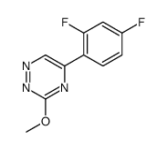 5-(2,4-difluorophenyl)-3-methoxy-1,2,4-triazine结构式