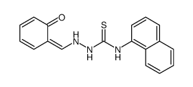 Hydrazinecarbothioamide, 2-[(2-hydroxyphenyl)methylene]-N-1-naphthalenyl- Structure