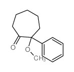 Cycloheptanone,2-methoxy-2-phenyl- structure